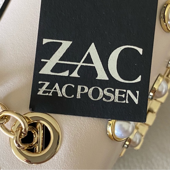 💐11 x HOST PICK💐 NWT ZAC Zac Posen Leather Eartha Mini Chain Crossbody - Picture 8 of 12